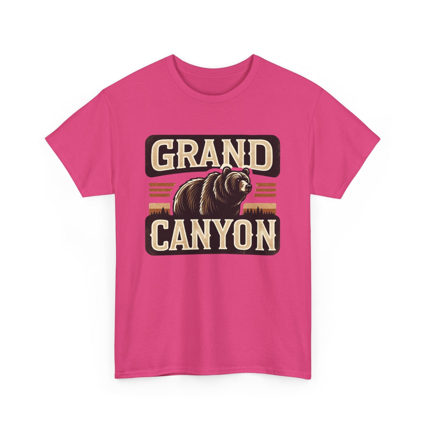 Grand Canyon Bear Unisex Heavy Cotton Tee - National Park Outdoor Summer Vacation Wildlife Shirt, Hiking Gift, Nature Lover Tee, Adventure