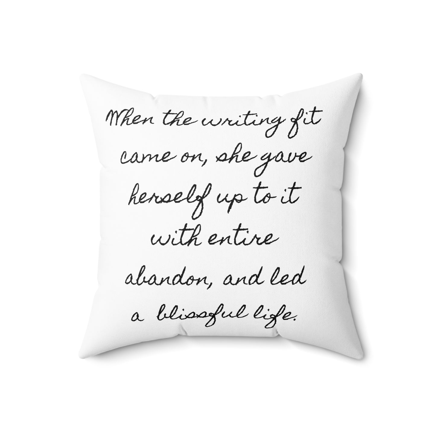 Little Women, Jo March, Writer, Louisa May Alcott, Book, Library, Gift, Square ,Pillow