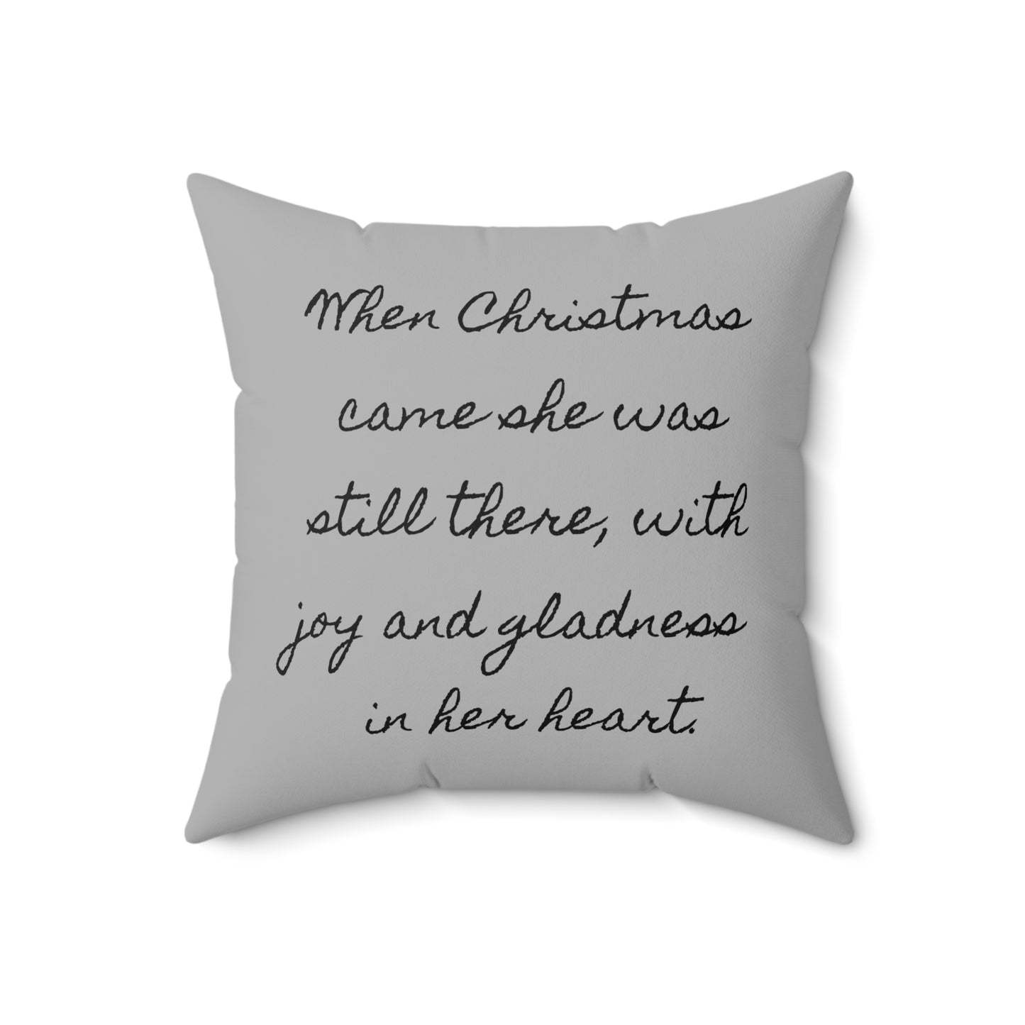 Literary Christmas Pillow - Anne of Green Gables, Holiday Winter Cushion, Book Nook Library Gift, Lucy Maud Montgomery Decor, Quote