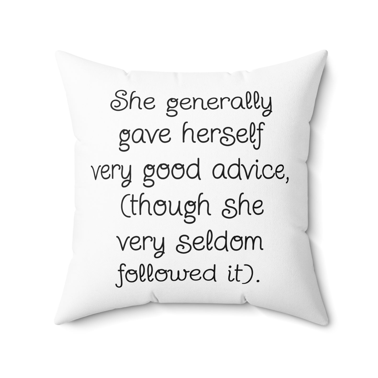 Adventures of Alice in Wonderland, Lewis Carroll, Cushion, Pillow, Library, Book Nook, Decor, Gift, Bedding, Literary Pillow
