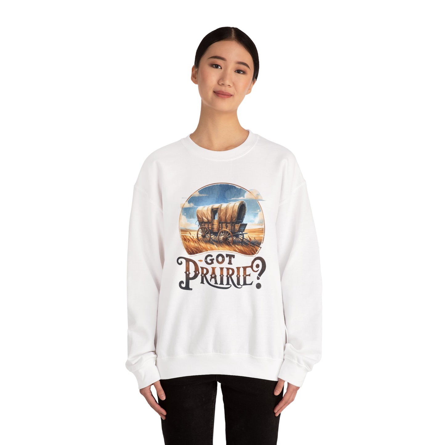 Got Prairie Vibes Crewneck Sweatshirt - Cozy Casual Wear, Apparel for Prairie Lovers, Ideal for Gift & Walnut Grove, Laura Ingalls Wilder