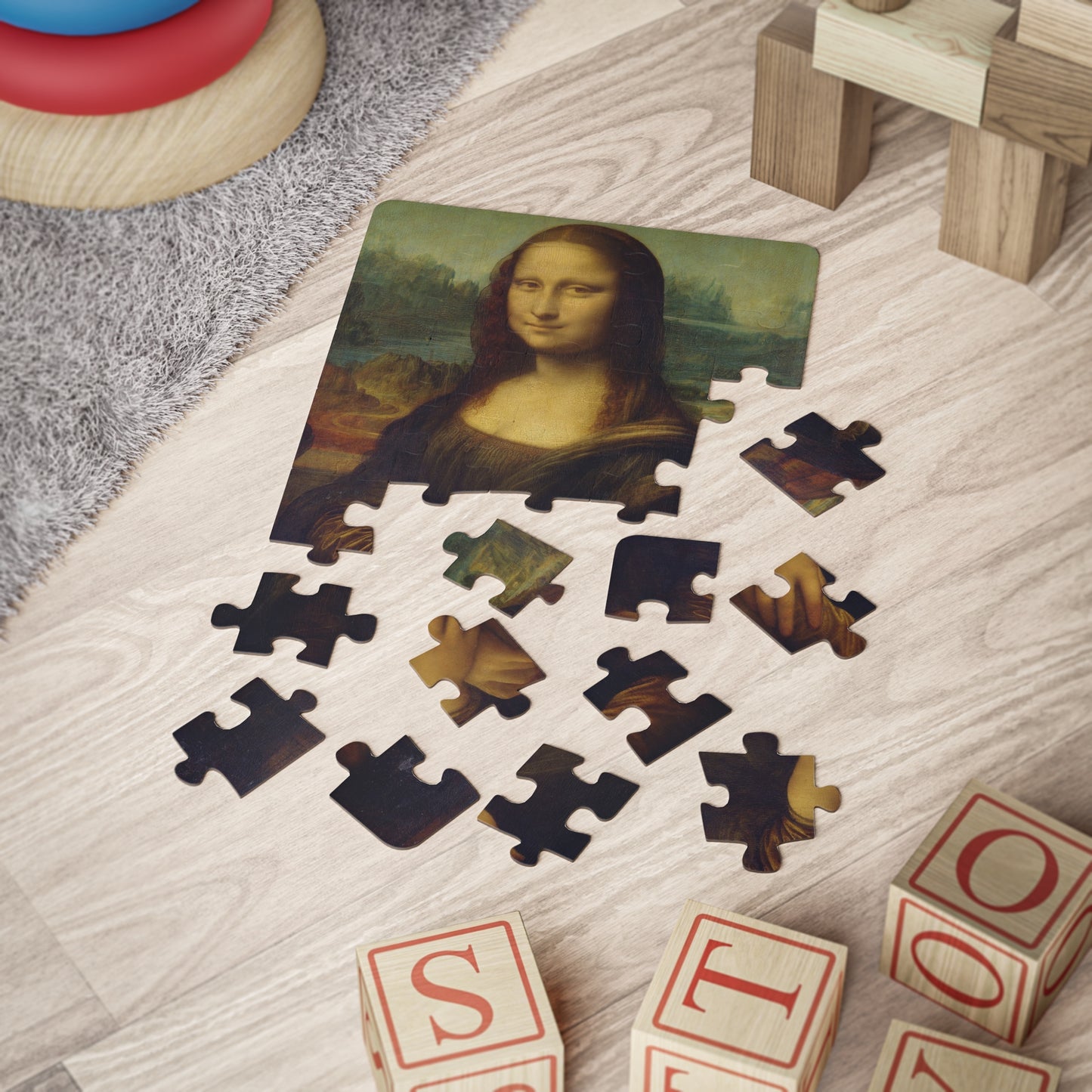 Kids, Mona Lisa, Leonardo Da Vinci, Art, Puzzle, 30-Piece, Gift, Teacher, Educational, Classroom