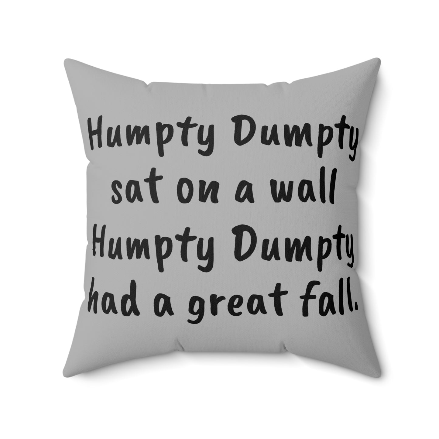 Humpty Dumpty, Square Pillow, Nursery Rhyme, Pillow, Library, Book Nook, Reading Corner, Classroom, Teachers