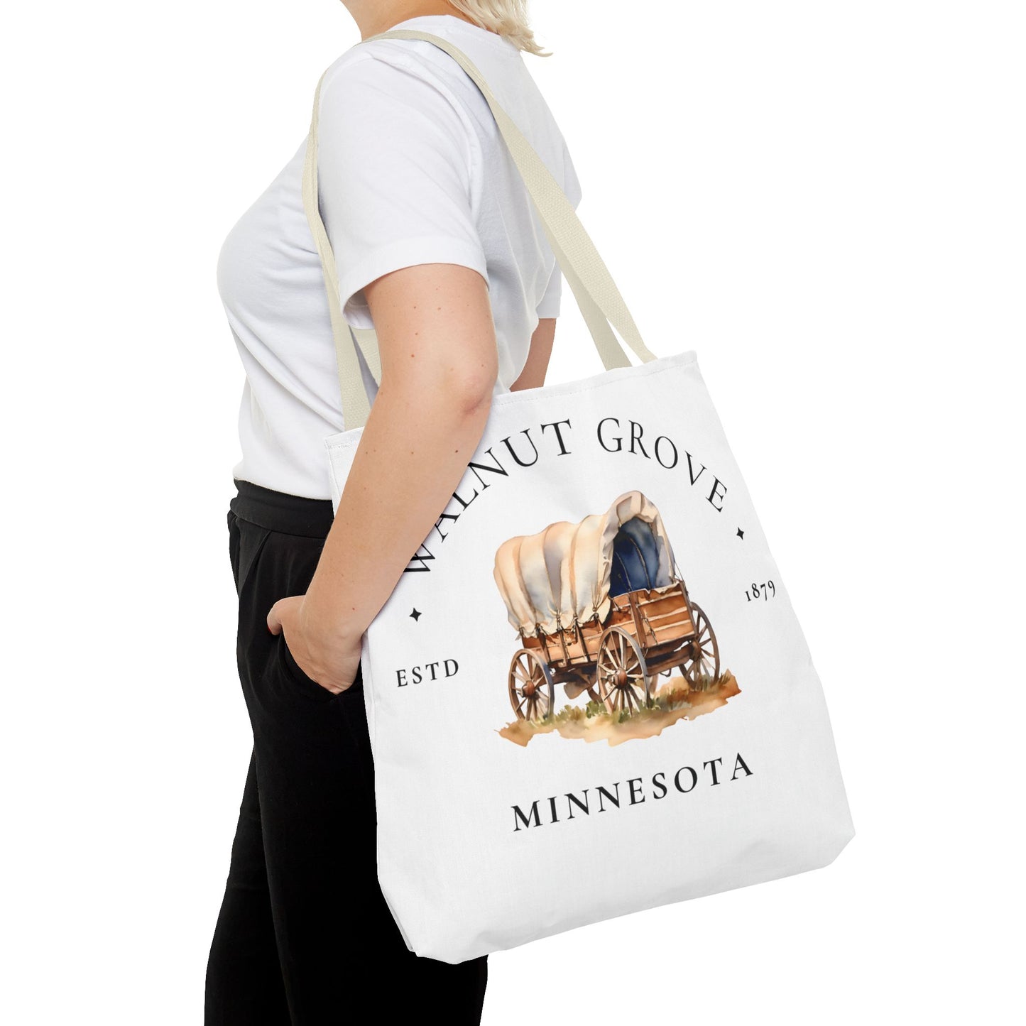 Little House on the Prairie, Laura Ingalls Wilder, Walnut Grove, Tote Bag, Book Bag, School, Library, Book Club