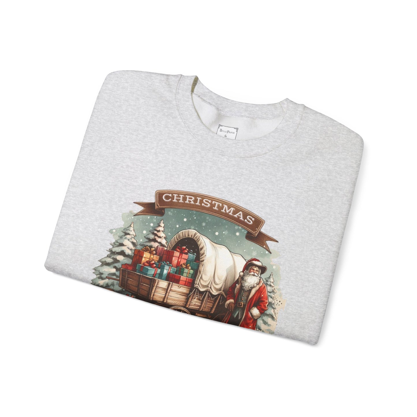 Laura Ingalls Wilder Christmas Crewneck Sweatshirt, Walnut Grove Holiday Gift, Vintage Style Christmas Apparel, Winter Layer, Unisex