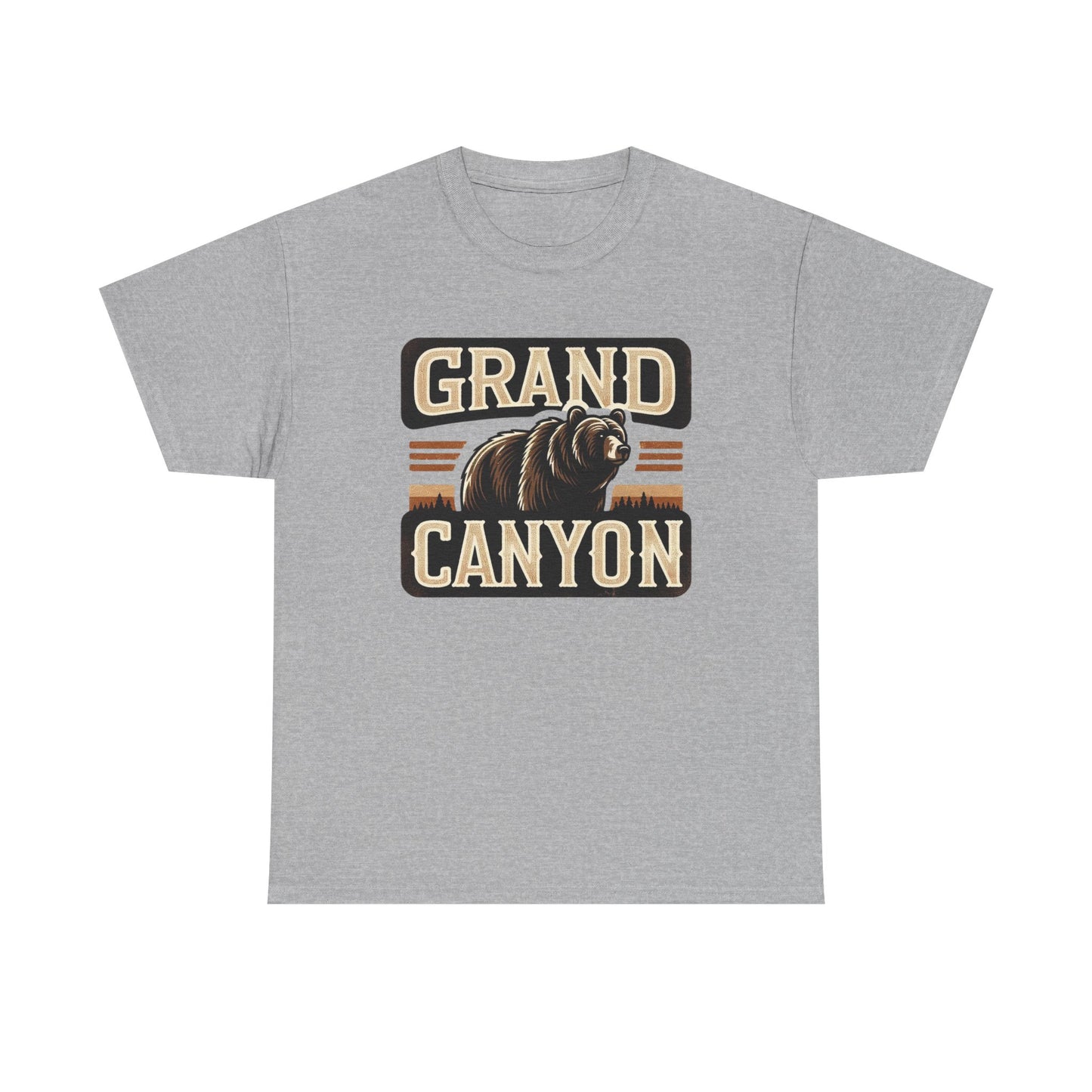 Grand Canyon Bear Unisex Heavy Cotton Tee - National Park Outdoor Summer Vacation Wildlife Shirt, Hiking Gift, Nature Lover Tee, Adventure