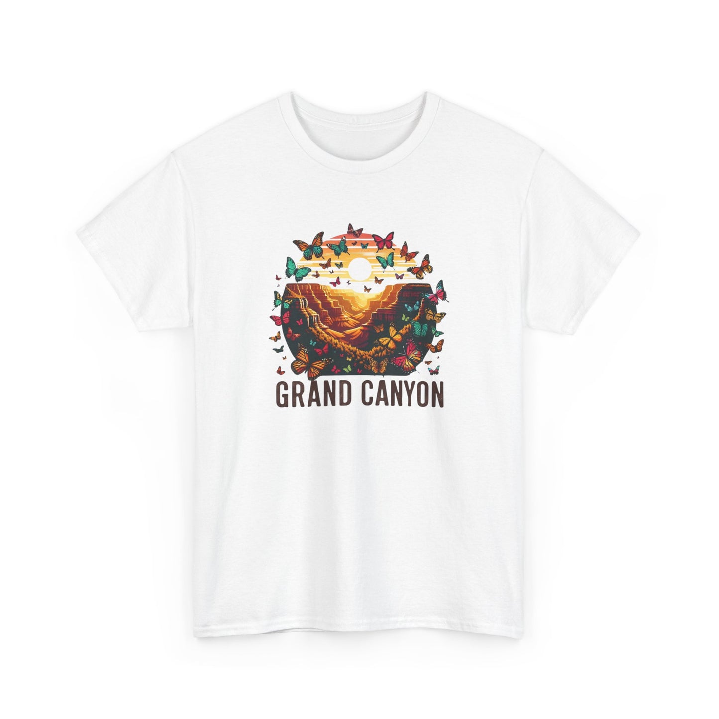 Grand Canyon Butterfly Unisex Tee, National Park Shirt Summer Gift Cotton T-Shirt, Southwest Nature Lover Top, Outdoor Adventure Hiking Tee,