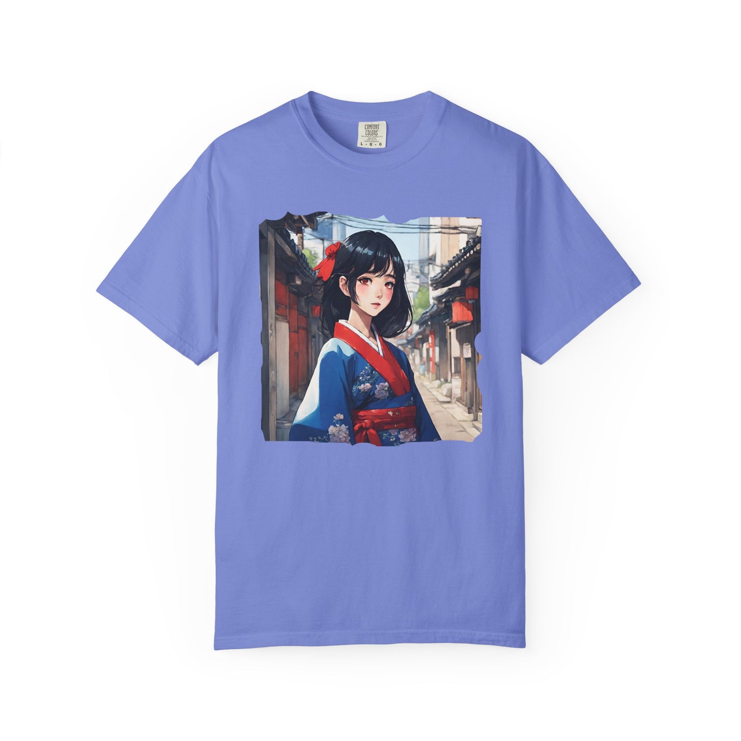 Japan Anime, Seoul, South Korea, Girl, Hanbok, Unisex Garment-Dyed T-shirt