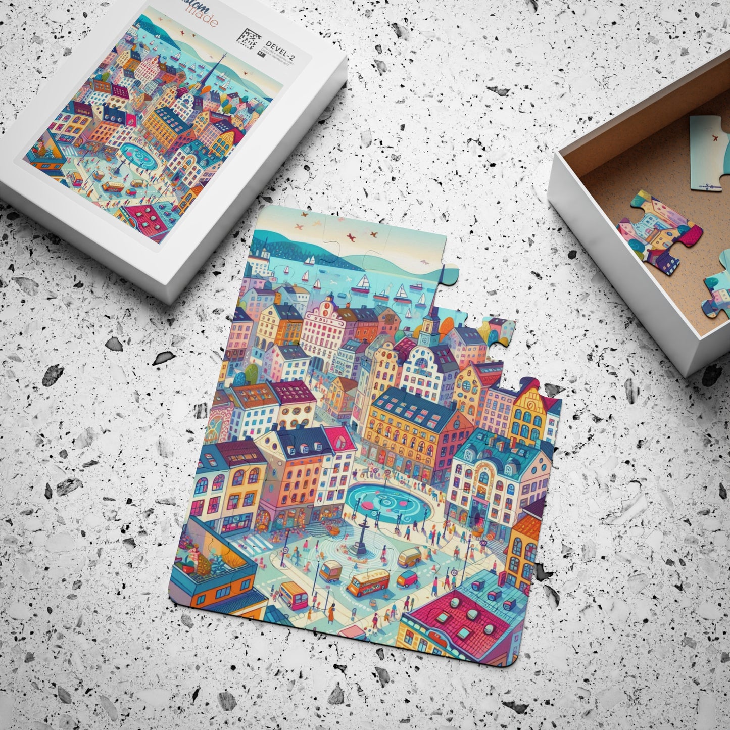 Norway Oslo, Educational Game, Classroom Geography Gift, Kids Puzzle, 30-Piece