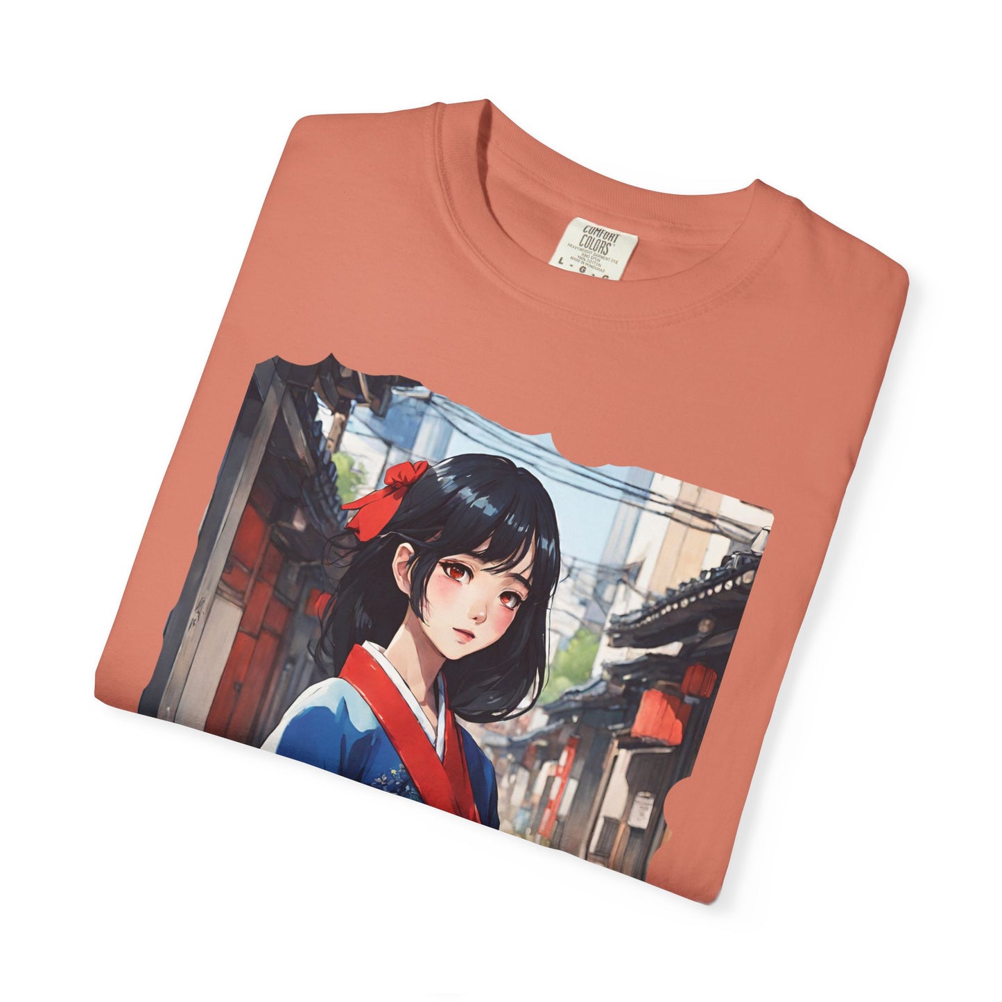 Japan Anime, Seoul, South Korea, Girl, Hanbok, Unisex Garment-Dyed T-shirt