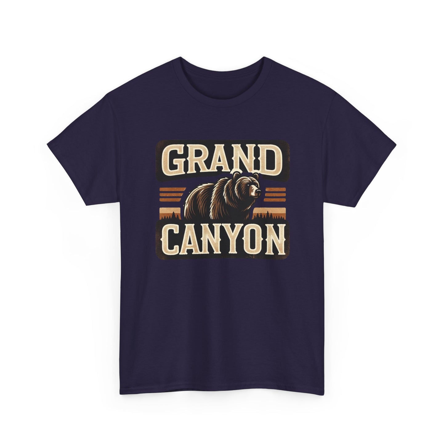 Grand Canyon Bear Unisex Heavy Cotton Tee - National Park Outdoor Summer Vacation Wildlife Shirt, Hiking Gift, Nature Lover Tee, Adventure