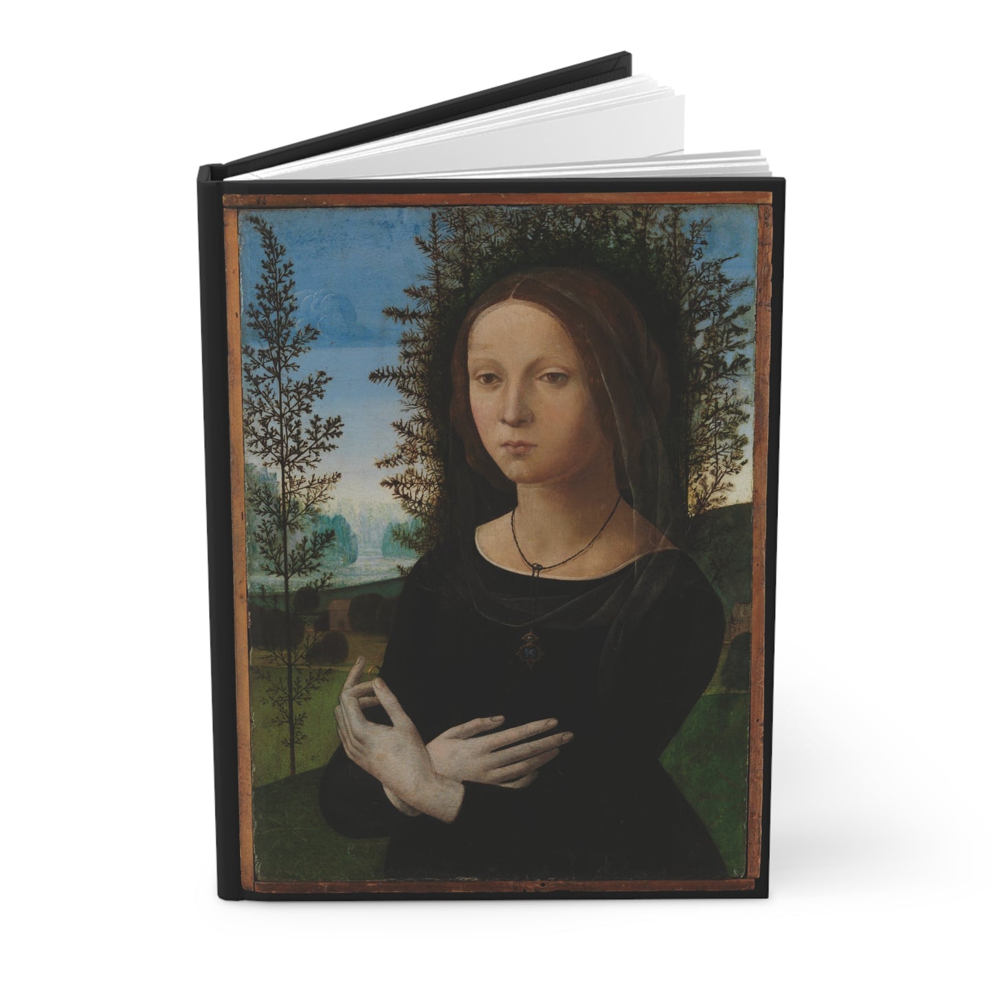 Portrait of A Young Woman, Art, Renaissance, Hardcover Journal Matte