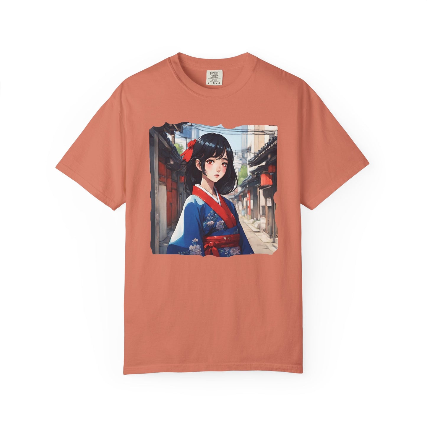 Japan Anime, Seoul, South Korea, Girl, Hanbok, Unisex Garment-Dyed T-shirt