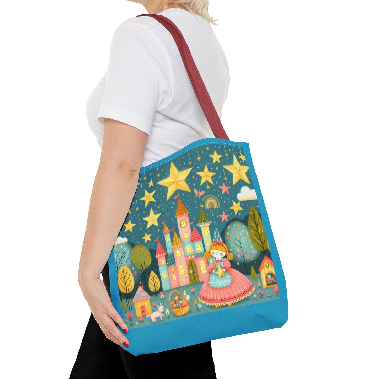Twinkle Twinkle Little Star, Nursery Rhyme, Fairy Tale, Tote Bag, Book Bag, Library Bag, Gift